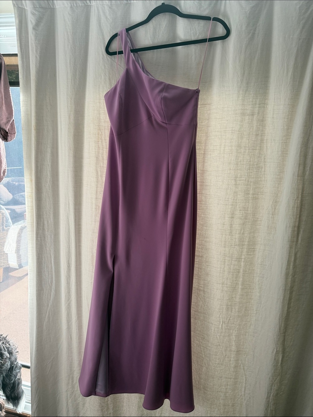 JAYGODFREY One-Shoulder Lavender Gown